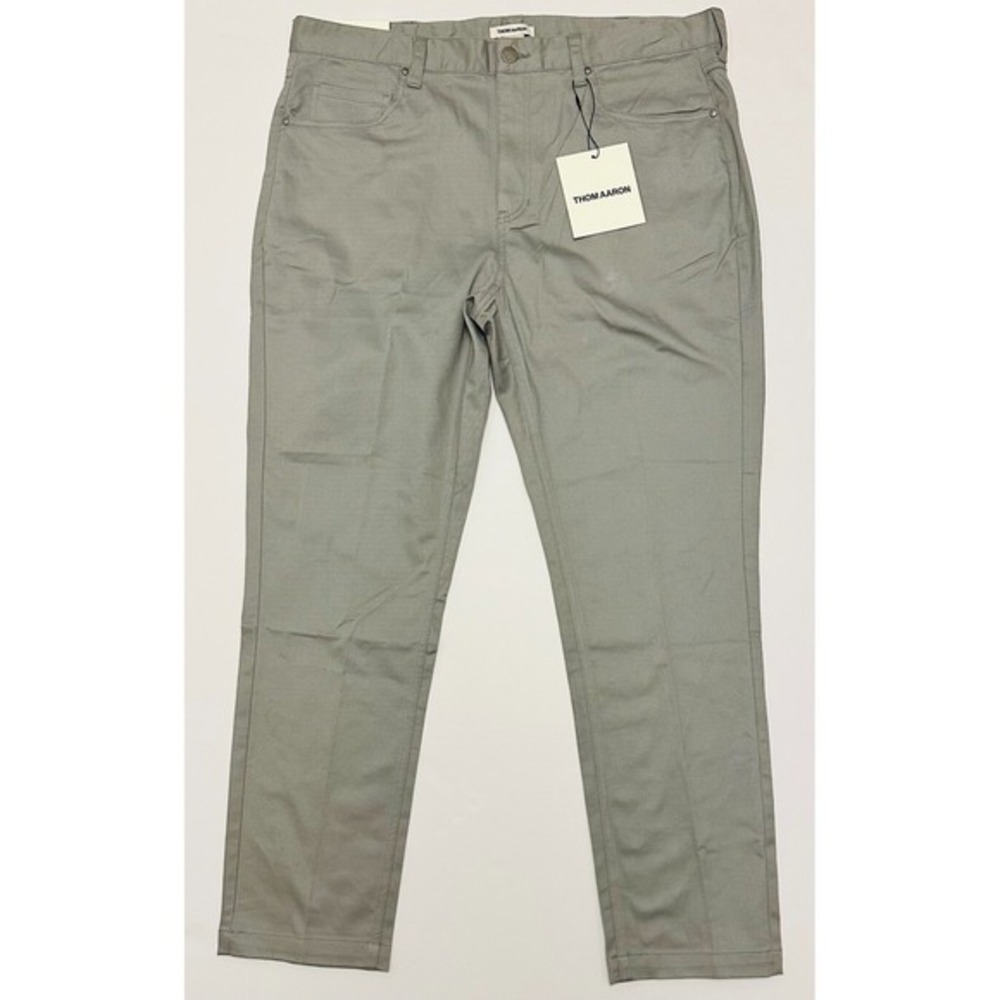 Thom Aaron Light Gray Performance Slim Fit Mens Size 38x30‎ Dress Pants NWT